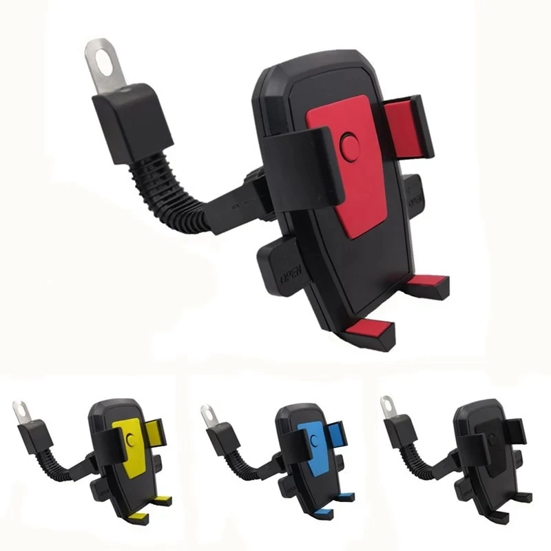 360 Degree Rotatable Phone Holder Bracket Clamp Mount Bicycle Stand Rack Universal Electric Motor Mountain Bike