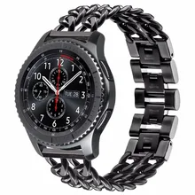 TOROTOP 2017 Wristband Gear S3 Classic Frontier Straps 22mm Chain Stainless Steel For Samsung Gear S3 Frontier S3 CLASSIC BANDS
