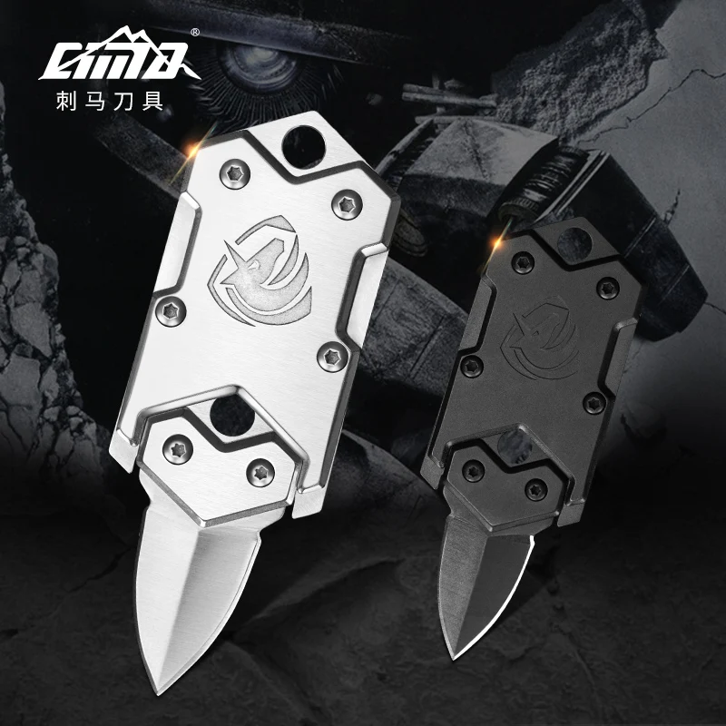 Продажа CIMA M171 Небольшой тактический складной карманный Ножи, EDC dog tag шеи Ножи, отправить цепь