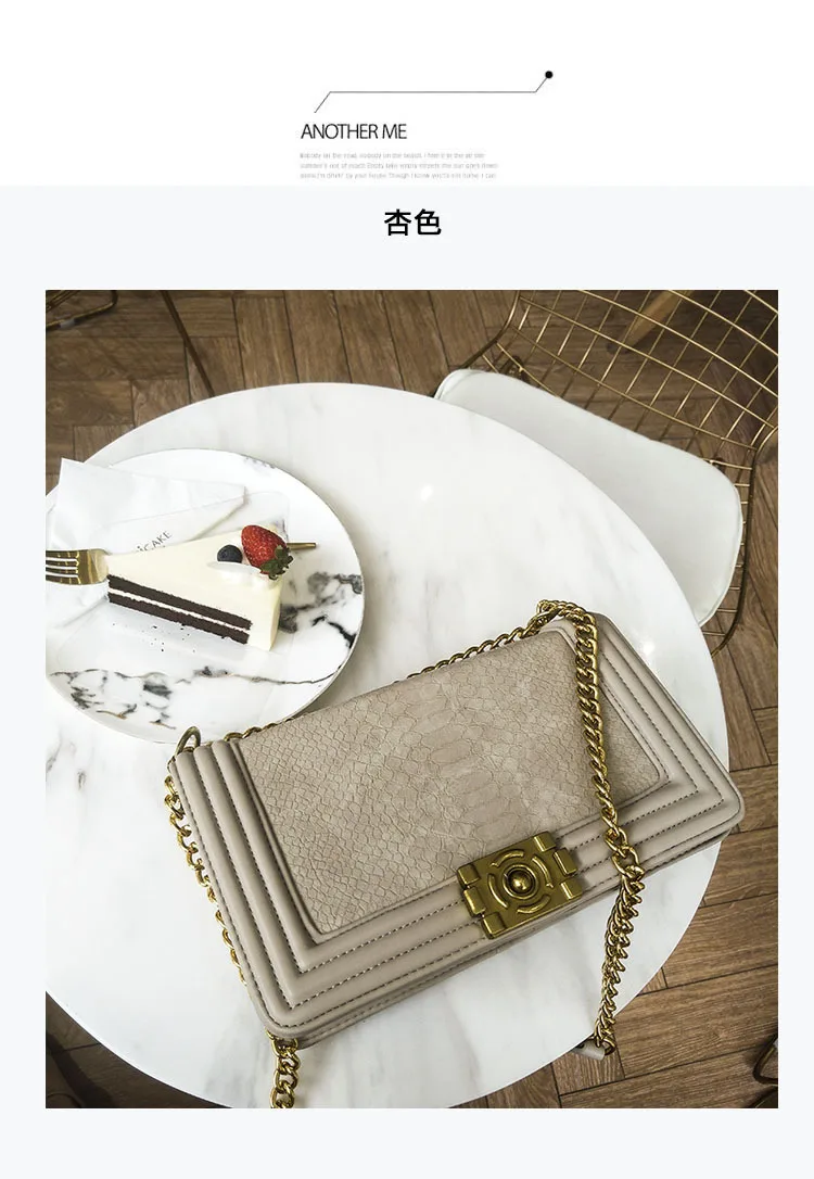 New Female Bag Simple Fashion Crocodile Pattern Chain Small Square Bag Shoulder Messenger Bag New Female Bag Simple Fashion Crocodile Pattern Chain Small Square Bag Shoulder Messenger Bag
