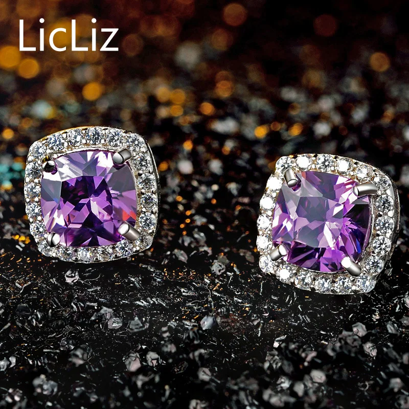 Женские серьги гвоздики из серебра 925 пробы с фианитом|stud earrings|earrings forearrings for women |