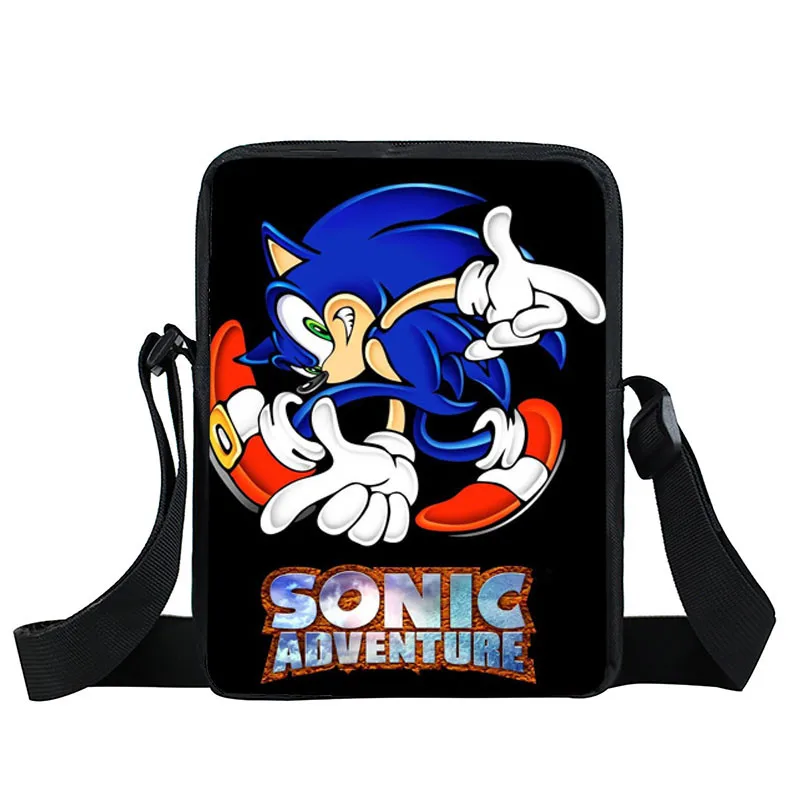 Мультфильм sonic Малый Детская сумка через плечо школьные ранцы дети bookbag обувь для мальчиков девочек Сумка через плечо сумка-почтальон мини подарок - Цвет: XKBYSXZ12