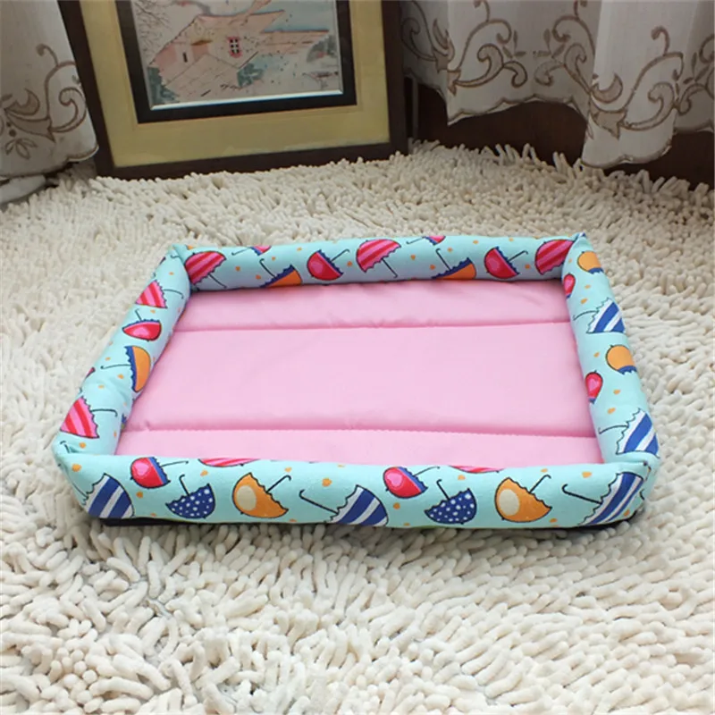 

New Cute Cartton Dogs Bed Sofa Mat Summer Dog Bed Oxford Cloth Waterproof Breathable Pet Kennel
