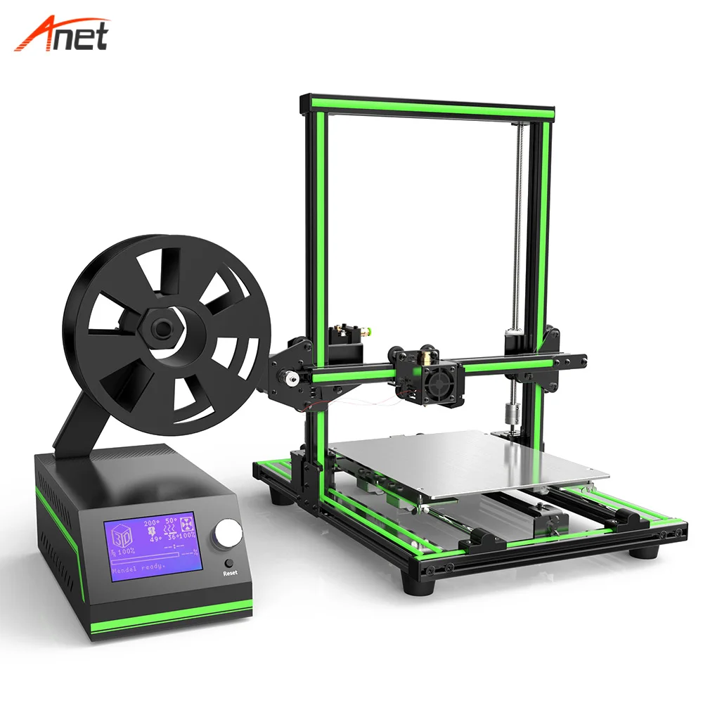 Best Chance of  Anet E10 Aluminum Frame Desktop DIY 3D Printer Kit High Precision Prusa i3 Impressora 3d Large Size