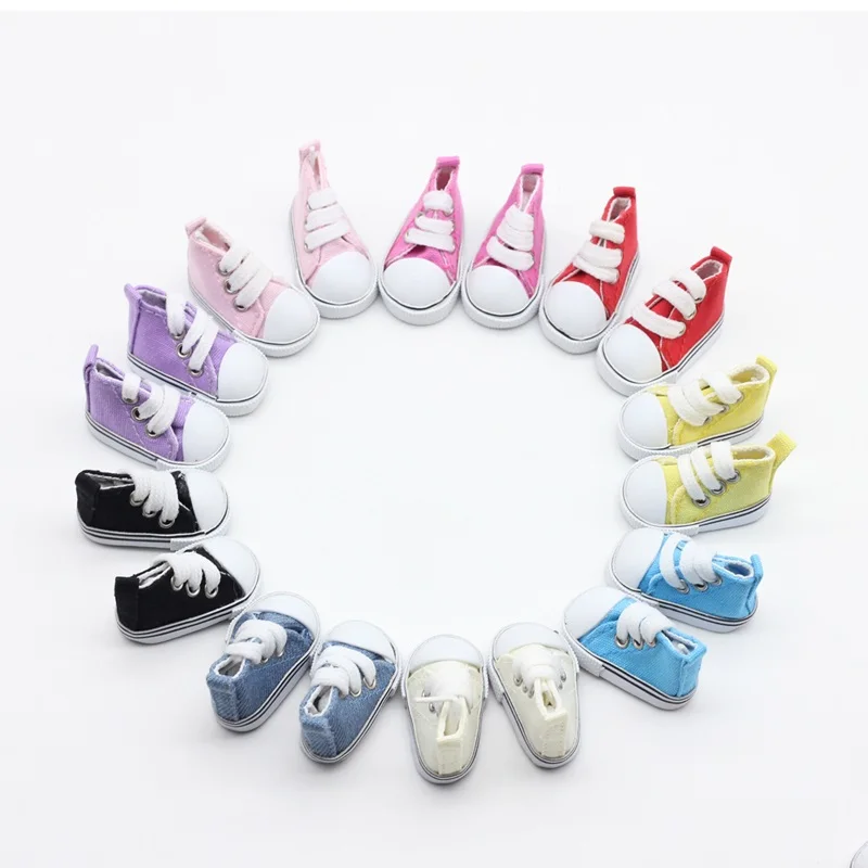 7Pair/lot 1/6 BJD Accessories Shoes 5CM Doll Shoes For Russian Doll toys - Цвет: style 2