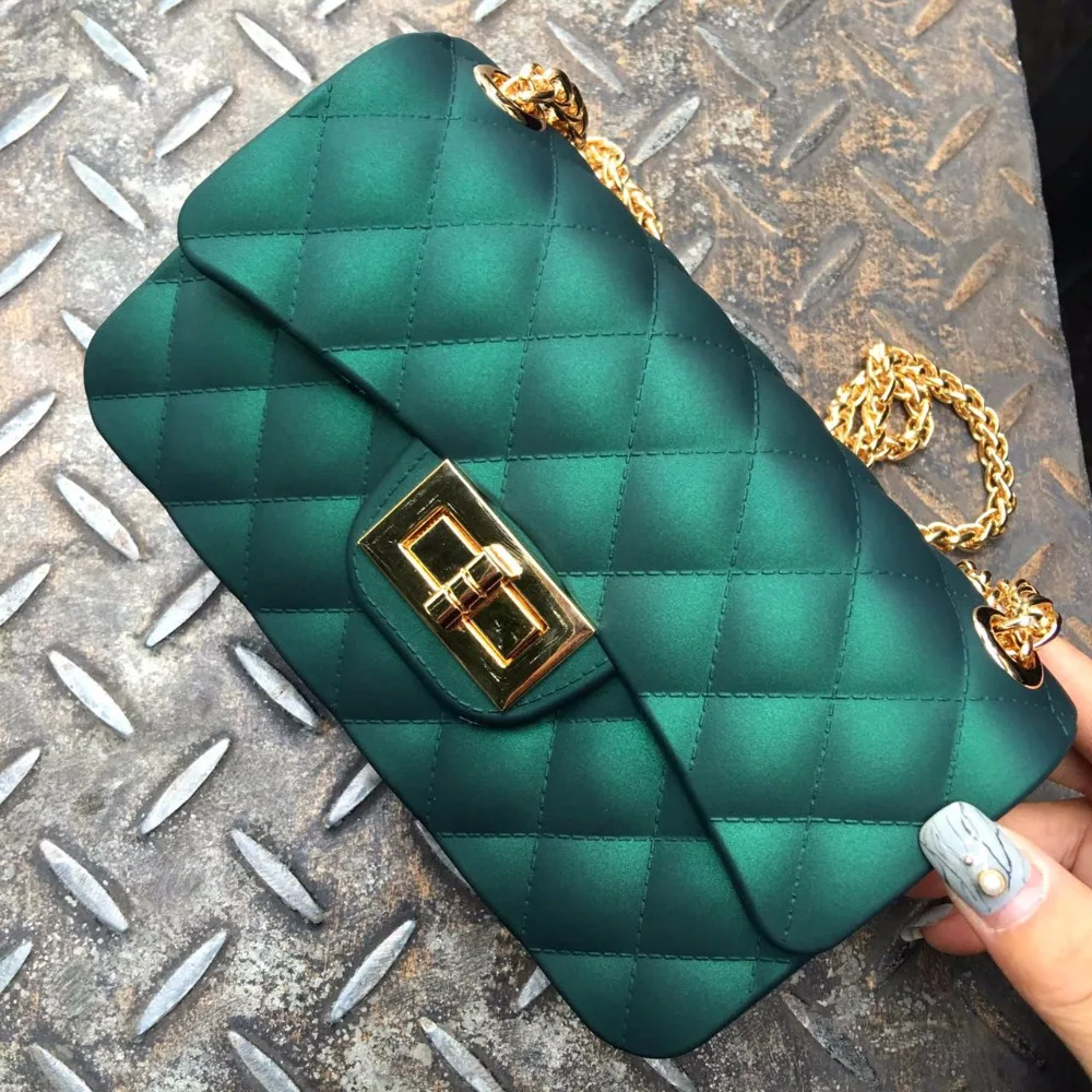 

2017 New fashion Jelly Women Messenger Bags chain Crossbody small tote beach bag bolsa Handbags Shoulder Bags Silicon Brand