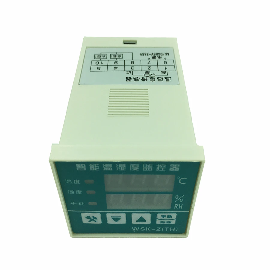 Цифровой термостат Гигрометр-регулятор температуры и влажности Измеритель увлажнитель для инкубатора 220V 0-90C 0-99.9% RH