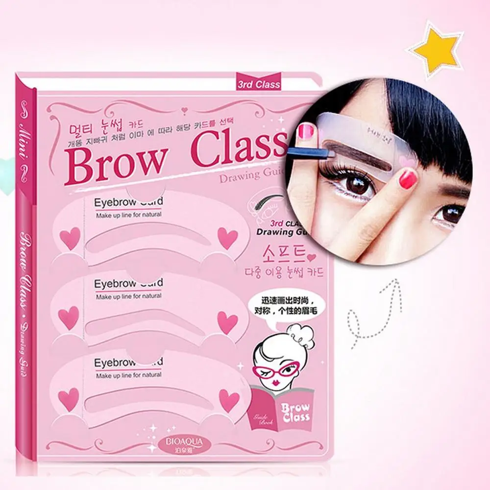 

BIOAQUA Fashion Eyebrow Makeup Thrush Auxiliary Tool Varied Of Eyebrow Shape Mould Eyebrow Tools Eyebrow Card Beauty Set