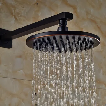 

Solid Brass Rain 8 inch Shower Head with Shower Arm Oil Rubbed Bronze