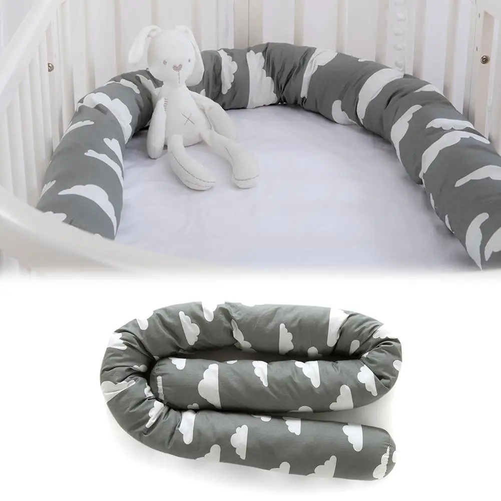 Cotton Crib Bumper Creative Clouds Plush Pillows Crib Bumper Pads Baby Crib Liner Print Pillows Bed Children Cradle Newborn