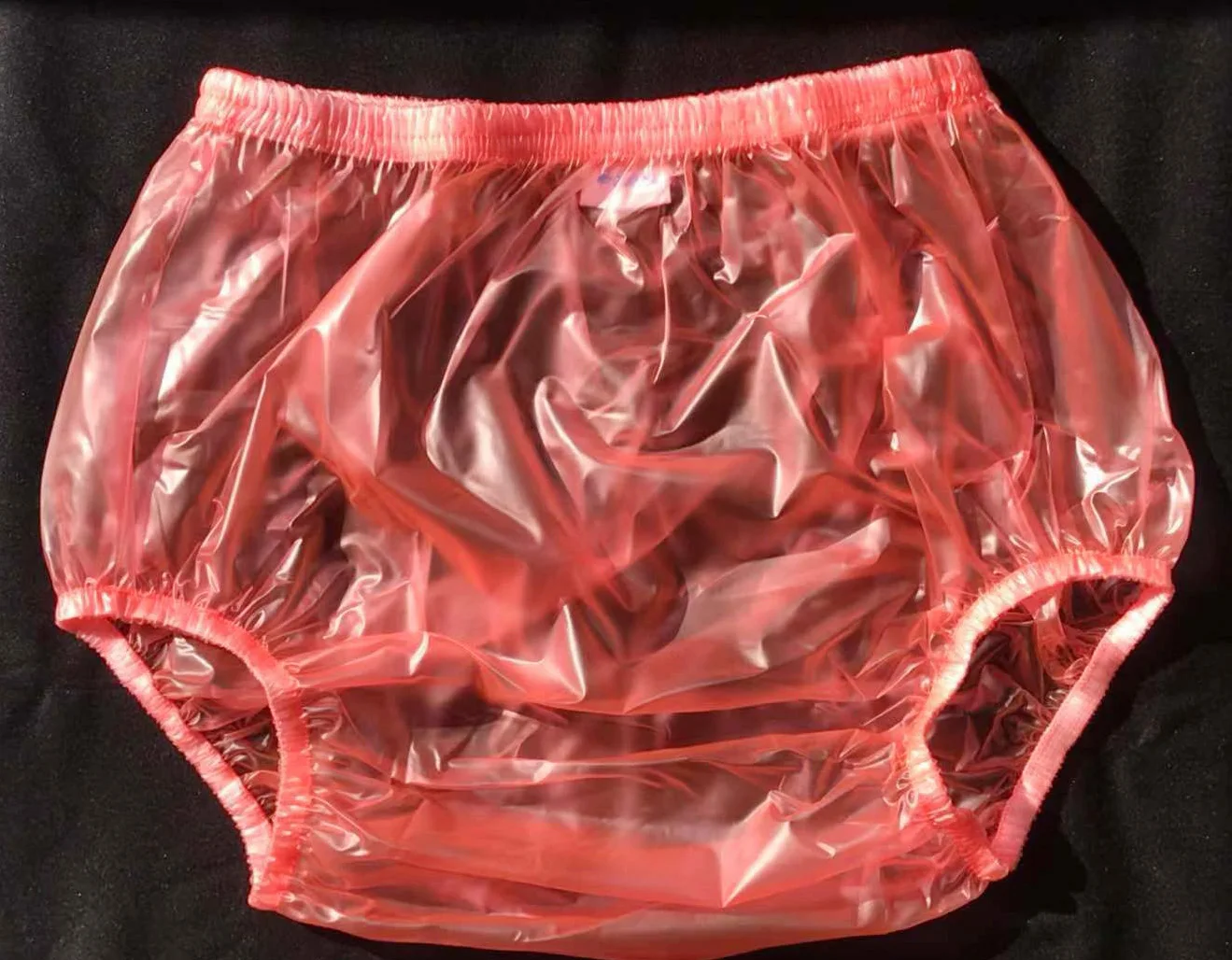 ABDL Haian взрослых недержание Pull-on Пластиковые Брюки цвет прозрачный розовый 3 Упаковка