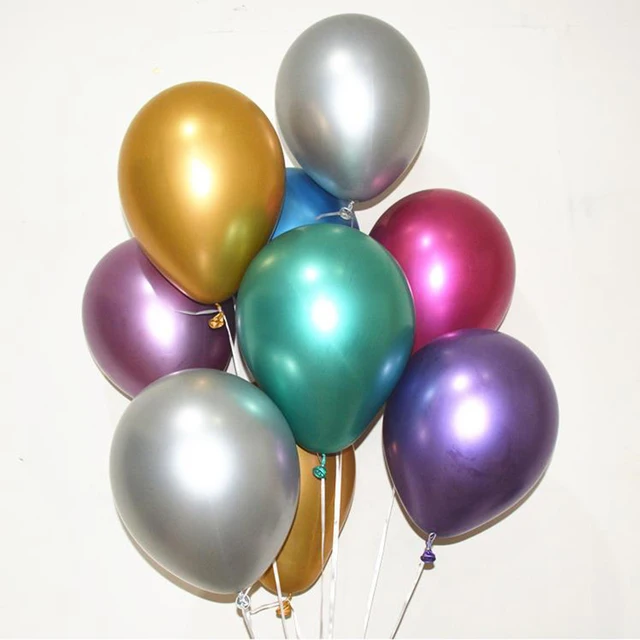 10pcs 12inch latex Metallic Balloons Wedding Happy