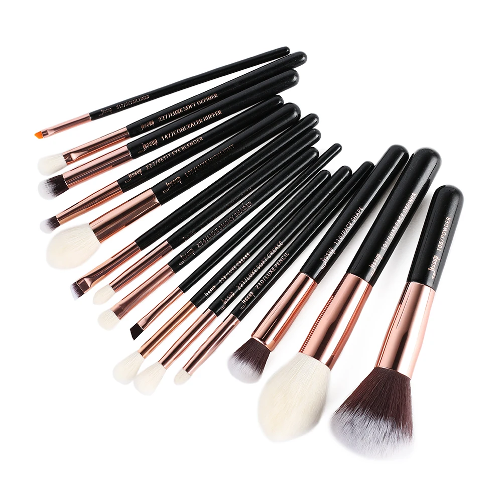 On Sale Jessup brushes Rose Gold / Black Professional Makeup Brushes