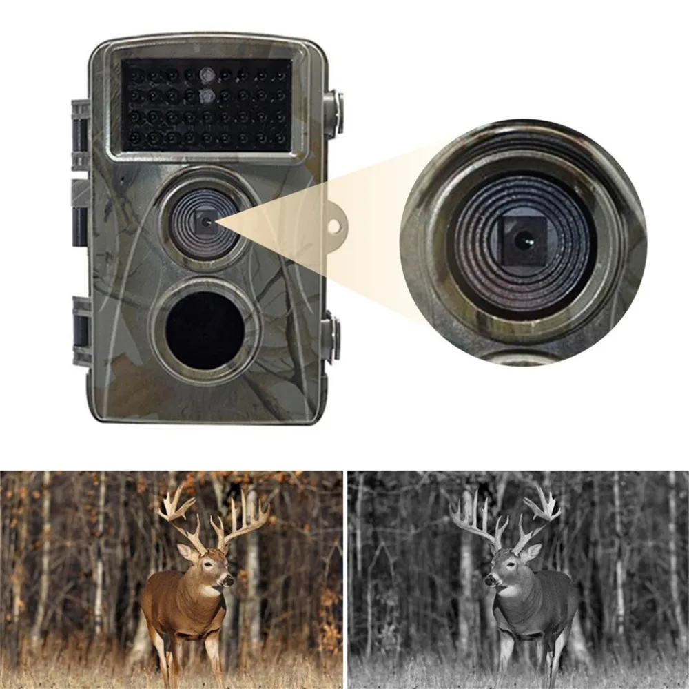 PDDHKK H9 камера слежения за дикой природой 1080P 12MP камера наблюдения для охоты 34 шт. Инфракрасные светодиоды ночного видения Водонепроницаемая TF карта