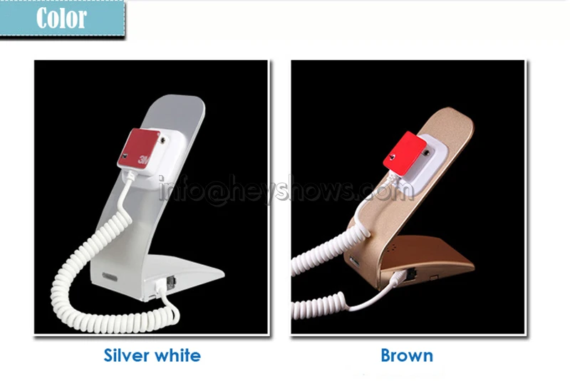 10 шт. простой металла для безопасности мобильного телефона Дисплей сигнализации стенд с зарядным футляра для мобильного телефона анти-держатель против кражи для розничного магазина