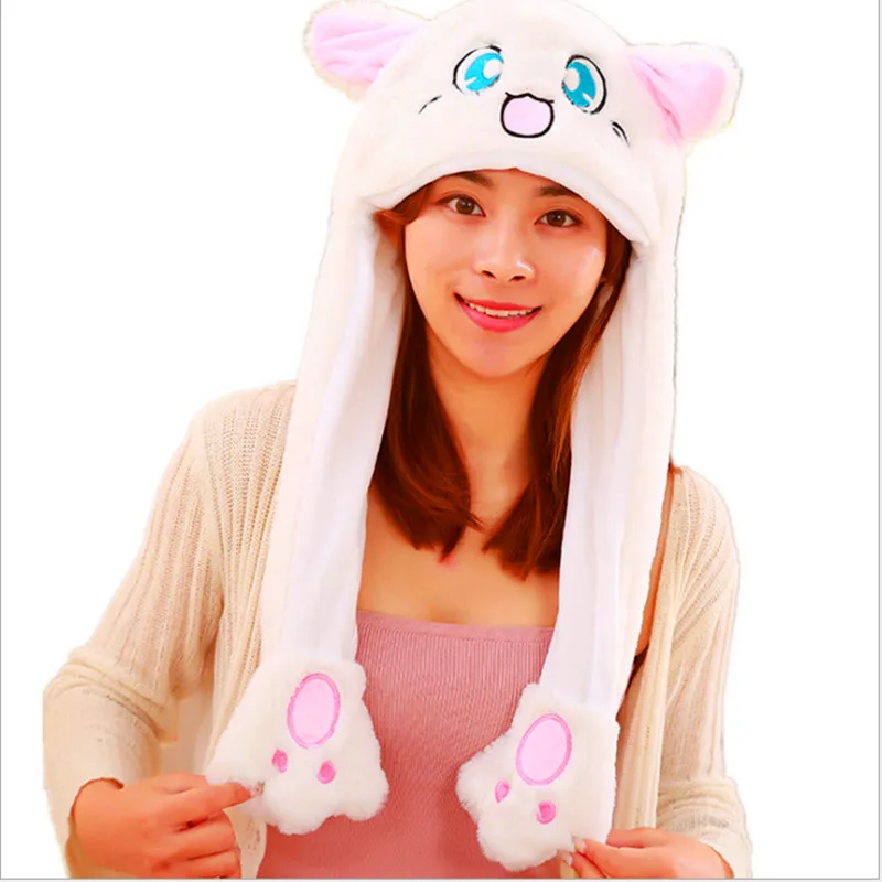

Elephant Deer Cat Hamster Koala Purple Unicorn White Cat Animal Plush Dynamic Hat Children's Winter Warm Cap