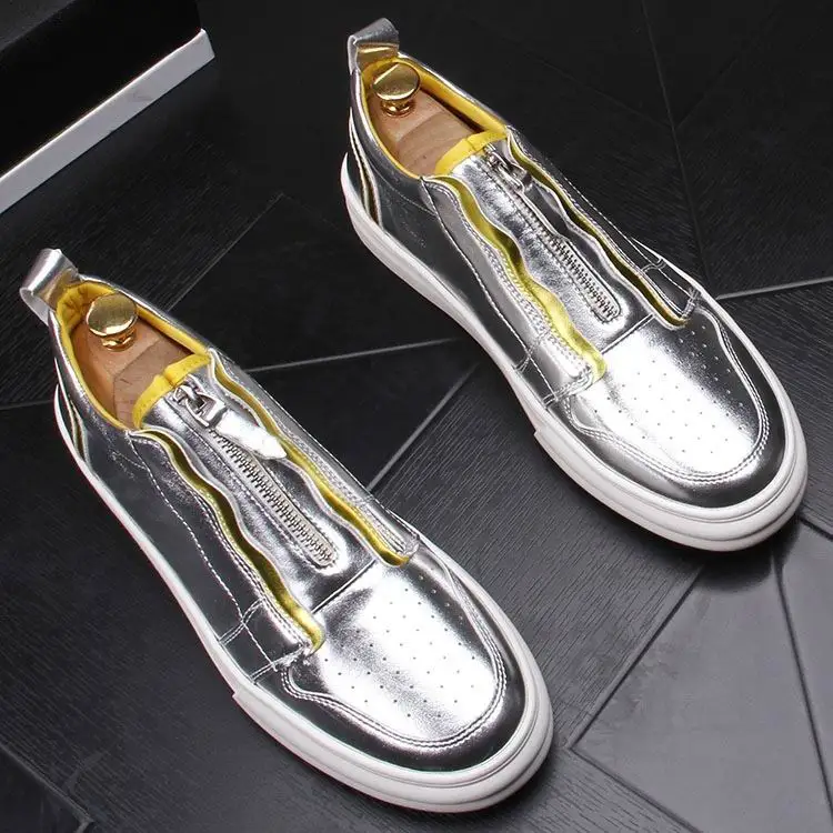 Respirant 43 Designer Tendances Nouveauté blanc Chaussures Mode Hommes Confortables Taille Loisirs Automne De Jaune Errfc Printemps Noir argent Décontracté jaune 38 qUMVSpz