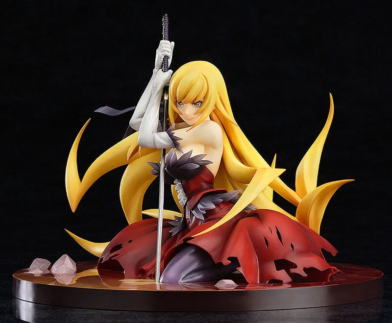 Monogatari Nisemonogatari Oshino Shinobu оружие Фигурки ПВХ brinquedos Коллекция Фигурки игрушки для Рождественский подарок