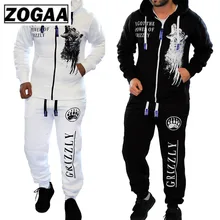 Комплект из 2 предметов, толстовка с длинным рукавом и штаны, ZOGAA,, мужской спортивный костюм, костюм для улицы, мужской комплект для спортзала, повседневная спортивная одежда, костюм размера плюс