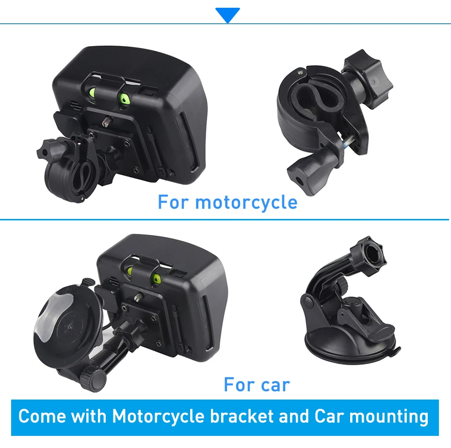 Fodsports 4 3 дюймовый мотоциклетный навигатор водонепроницаемый GPS bluetooth шлем