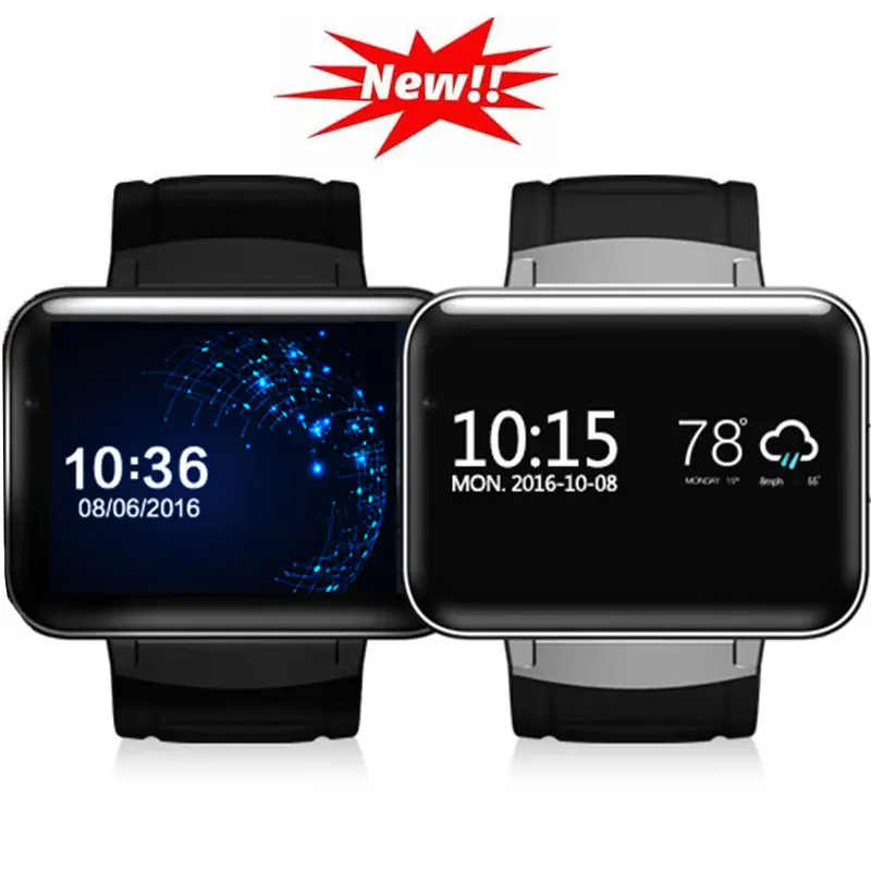 

DM98 Smartwatch 2.2" Display 320*240 LED Dual Core 1.2G 900Mah Camera WIFI 3G GPS App For Smartphone Montre Intelligente Q18