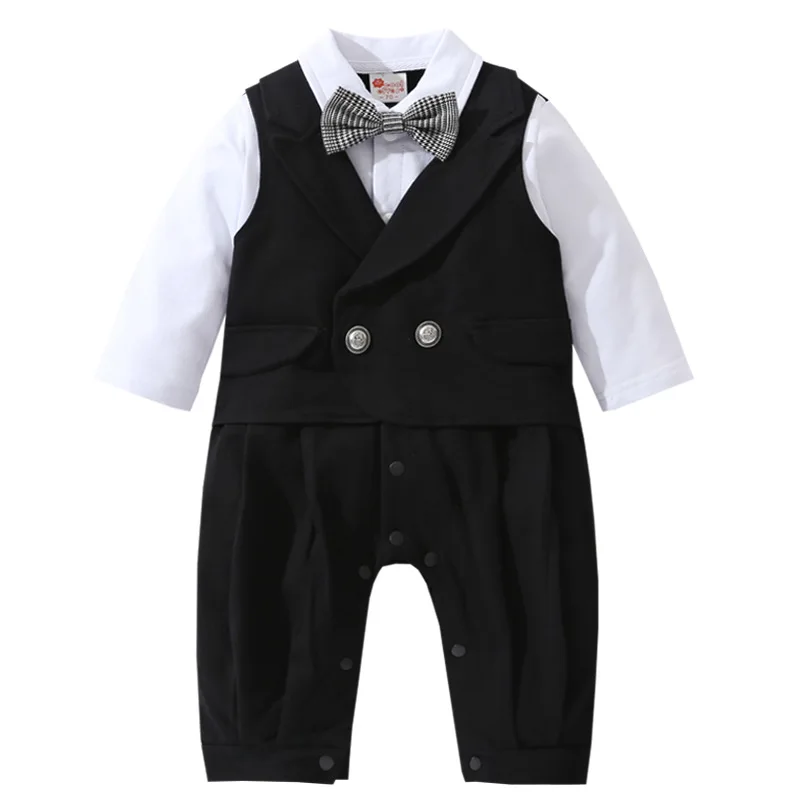 

JXYSY Children clothing set New born baby clothes fall new toddler romper Gentleman jumpsuit children long sleeve baby costume