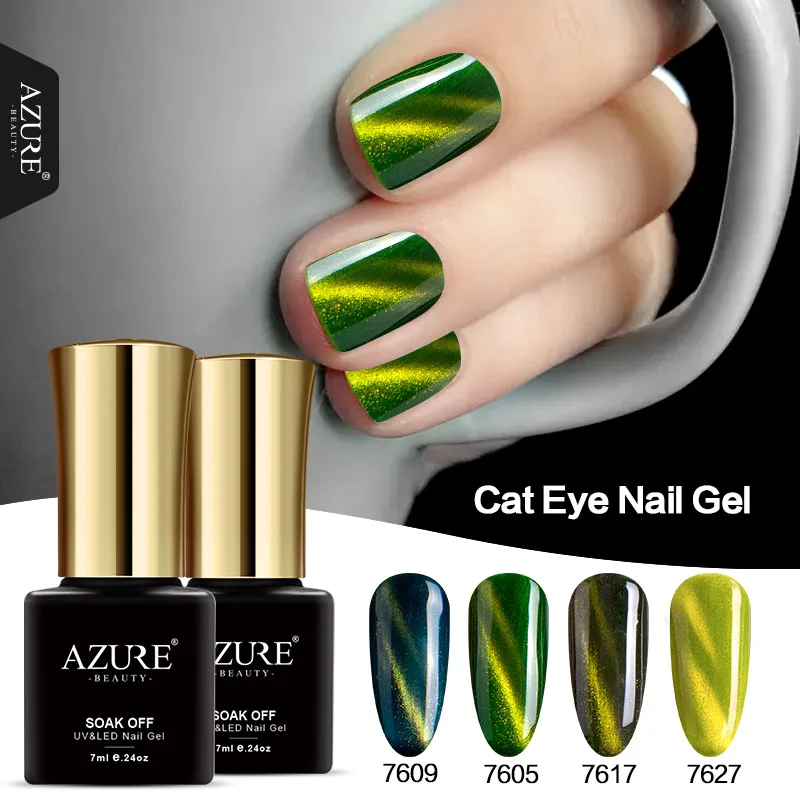 

AZURE BEAUTY 7ML Chameleon Nail Gel Polish Soak Off Magnetic Cat Eyes Nail Gel Polish UV Long Lasting Magnet Gel Varnish