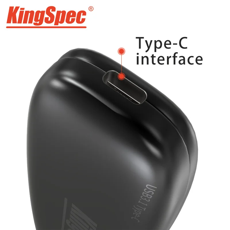 Новый продукт KingSpec внешний SSD жесткий диск hd 1t usb 3 1 портативный 128GB 256B 512GB ТБ