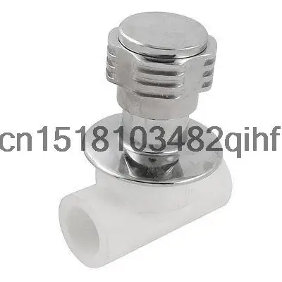 Белый Серебряный Тон Поворотный Ручка Воды Скрывал Запорной Арматуры 24 мм х 24 мм