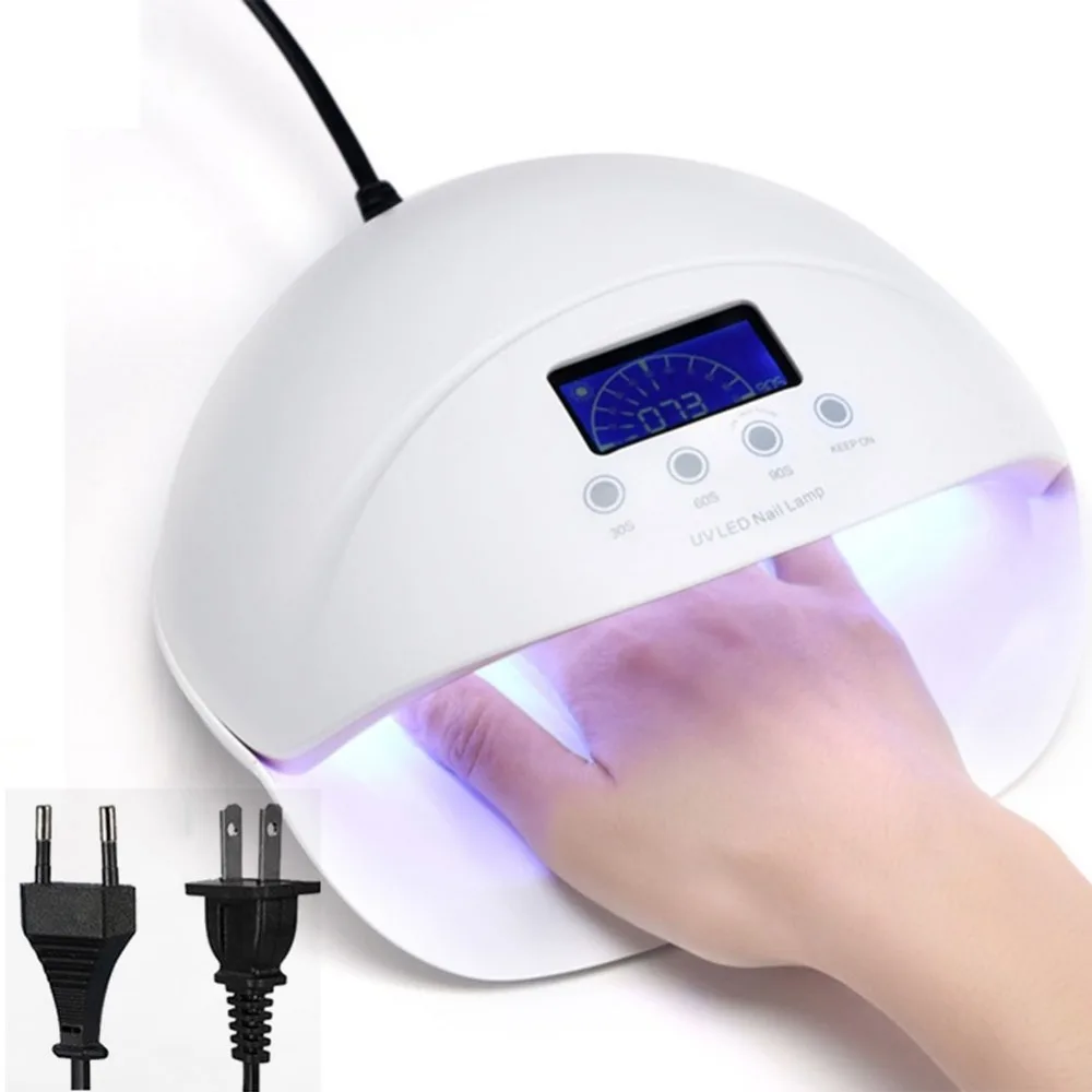 

50W LED UV Nail Lamp Automatic Sensor Professional Pedicure Manicure Dryer Light Machine LCD Display Screen #275336
