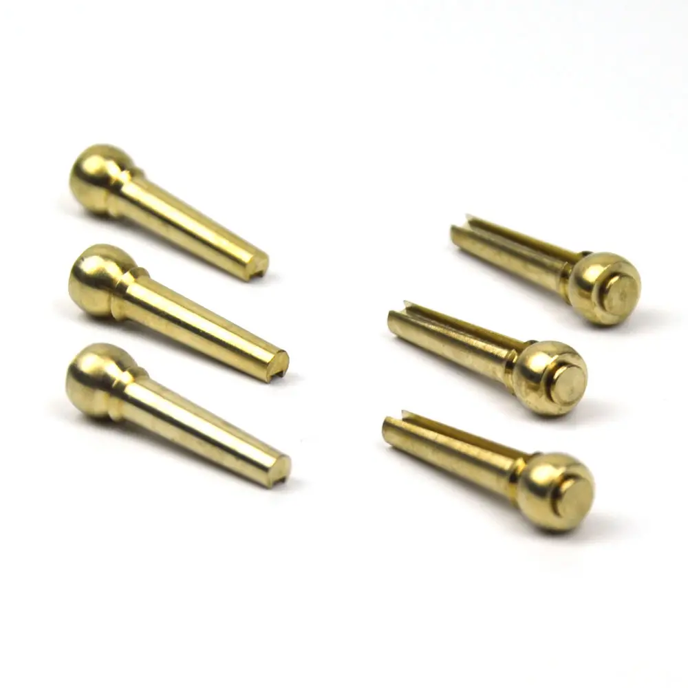 

A set 6pcs Solid Brass Metal Guitar Pins For Acoustic Guitar Extend Tenuto