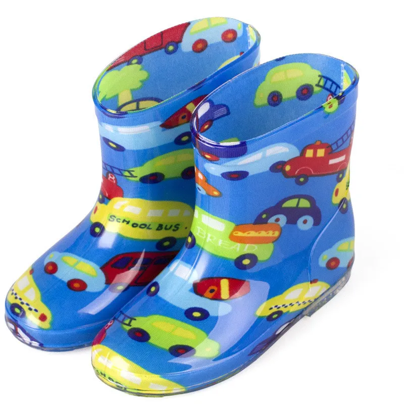 

Cartoon Children Rain Boots Animal Fashion Princess Kids Plus Velvet Warm Rubber Antiskid Student Water Shoes 2-5Y hot