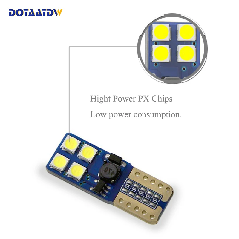 DOTAATDW 1x T10 W5W светодиодный габаритный светильник лампа габаритного огня Canbus ОШИБОК для Kia sportage rio k2 k3 k5 ceed cerato sorento