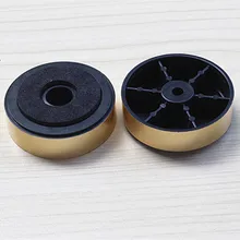 Золотой 50 мм ударный динамик мат/шипы усилитель dvd cd машина ноги/Золотые пластиковые ножки/Защита ног