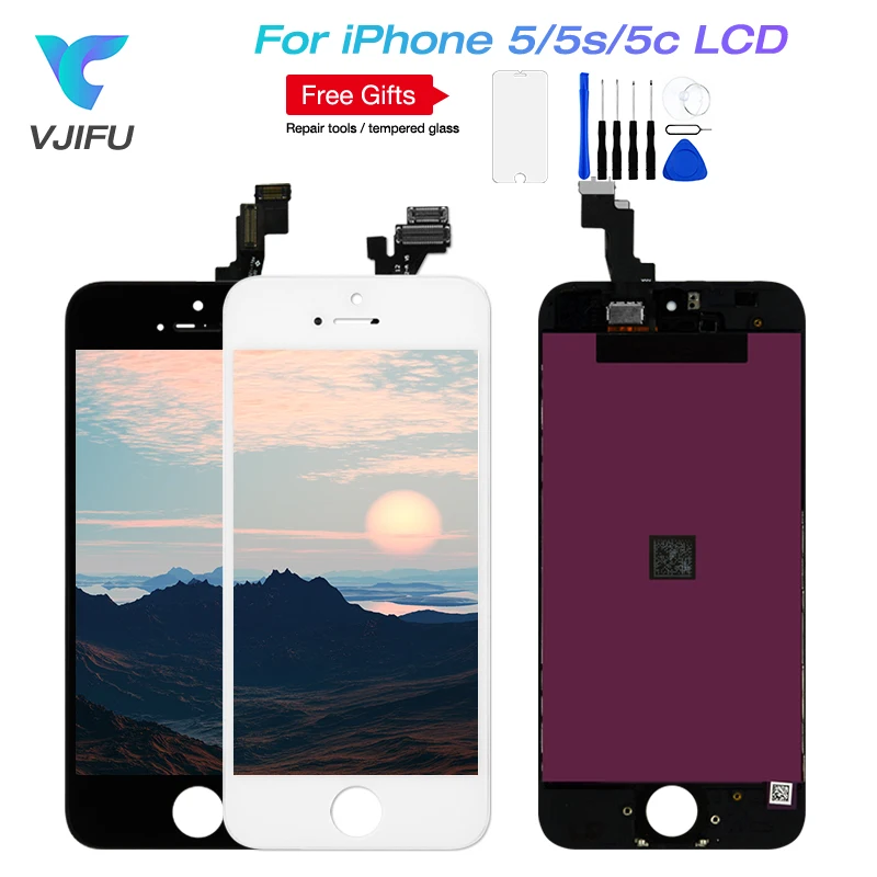 

1PCS/Lot AAA Quality LCD Screen For iPhone 5S LCD Screen Display and Digitizer Replacement Touch Screen For iPhone 5 5S 5C LCD