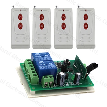 

DC 12V 2CH 2 Channel Wireless Remote Control Radio Switch Transmitter Receiver