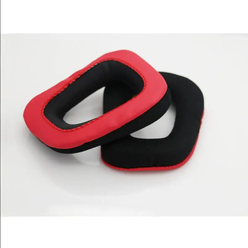 

2pcs/pair Soft Headset Foam Earbud Ear pads Caps Headphone cushion Sponge PU Leather Covers Tips For Logitech G35 G930 G430 F450