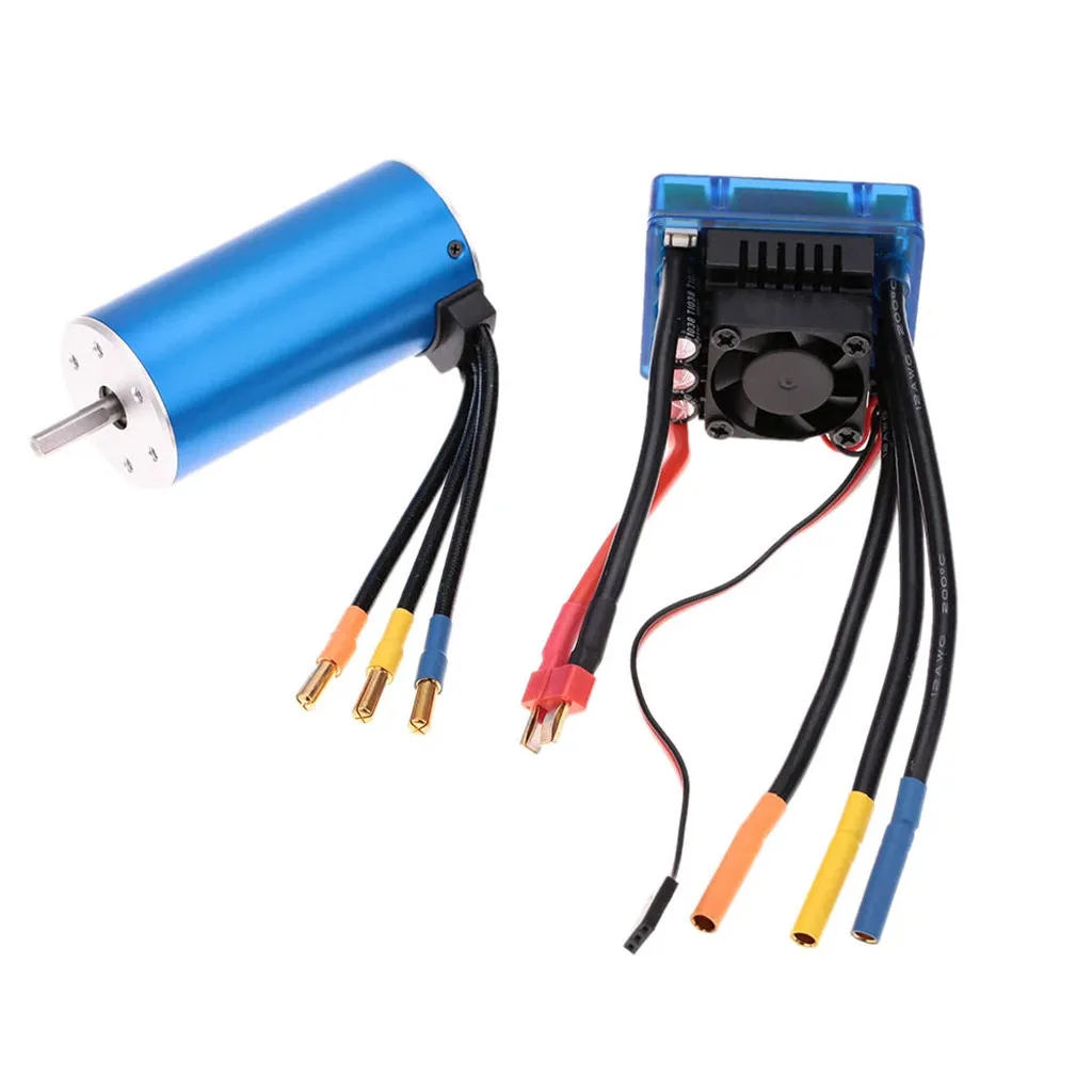 

Model parts 3674 2250KV brushless motor + 120A brushless ESC for 1/8 RC car truck waterproof ESC L0704