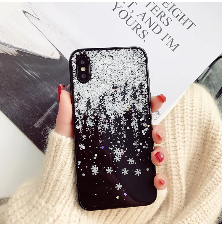 Electronics - Snow Flower Soft Silicone Case For iPhone X XR Xs Max 7 8 6 6s Plus
