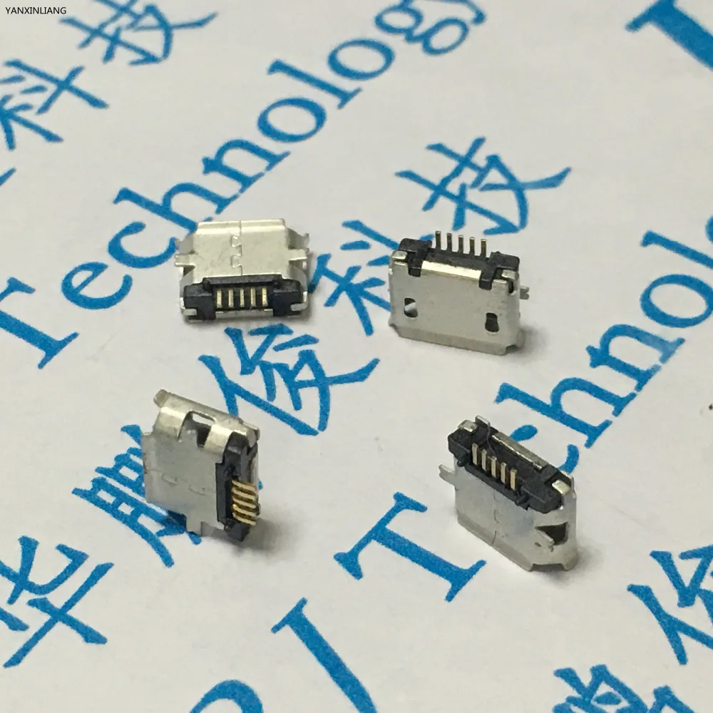 10PCS Micro USB 5P,5 Pin SMD SMT Micro USB Jack,5Pins Micro USB