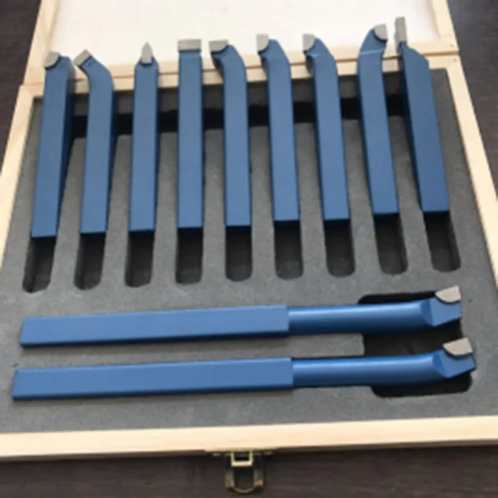 

11PCS 8mm(5/16") Mini Lathe Tool Set Carbide Tip Metal Cutting Turning Boring Bit Excellent Workmanship