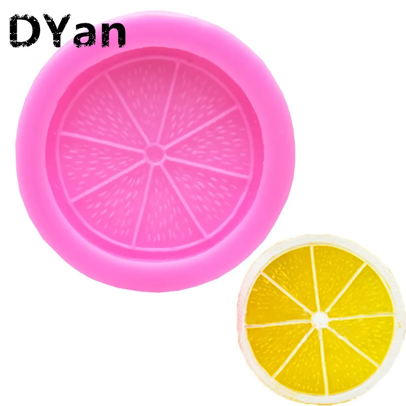 

New Fruit Orange Orange Lemon Piece Fondant Cake Silicone Mould Chocolate Mould DIY Baking Decoration Mould