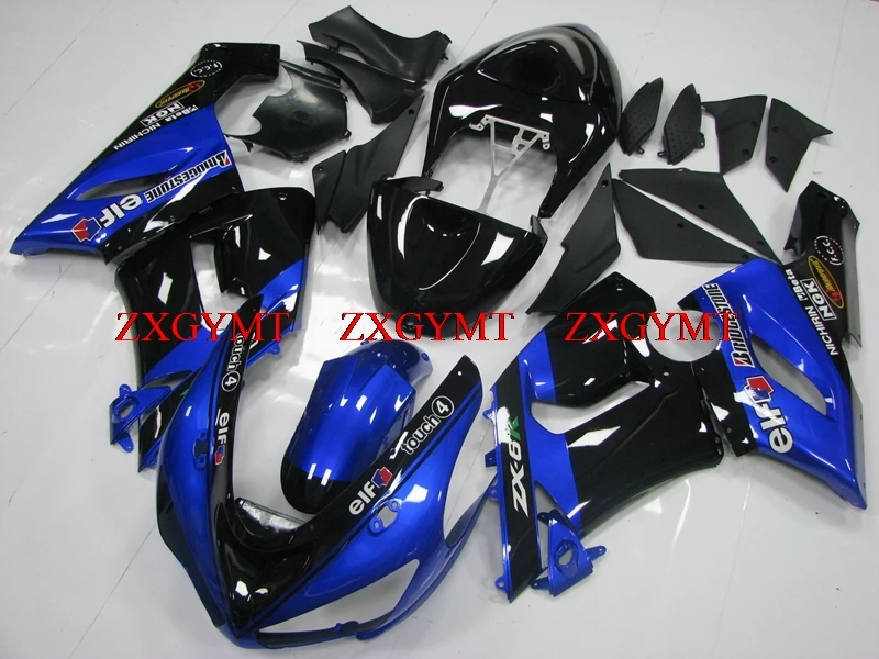 

Fairing for ZX6r 636 2005 - 2006 Fairing 636 ZX-6r 2006 Blue Black Body Kits for Kawasaki ZX6r 2006