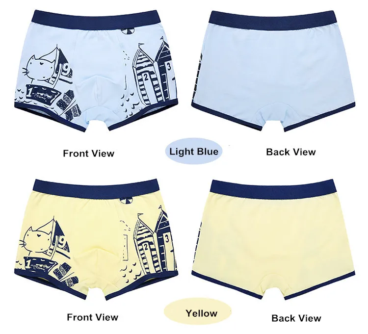 Toddler And Teenager Boys Underwears Boxer Shorts 4PCS Pack 16
