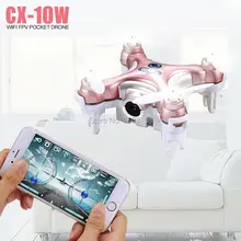 Cheerson CX10W Quad Copter Droni Quadrocopter RC Helicopter CX-10W Pocket Drone Quadcopter Mini Dron With WIFI FPV Camera VS E55