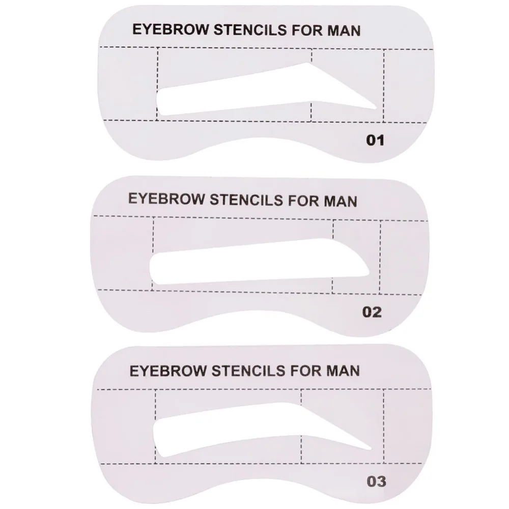 10 шт./компл. Красота трафарет для бровей с бровей формирователь комплект Make Up шаблон косметический набор для бровей Шаблон для Для мужчин#267687