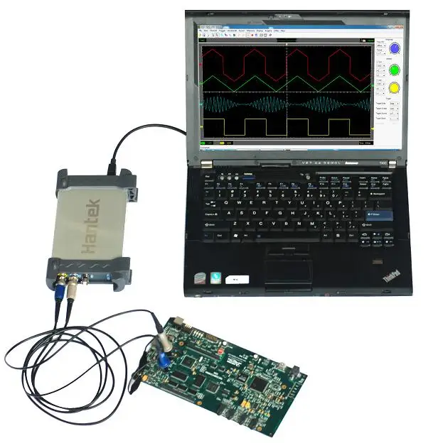 

hantek 6022BL USB Oscilloscope Digital Portable 2Channels 20MHz Osciloscopio Portatil PC 16CH Logic Analyzer