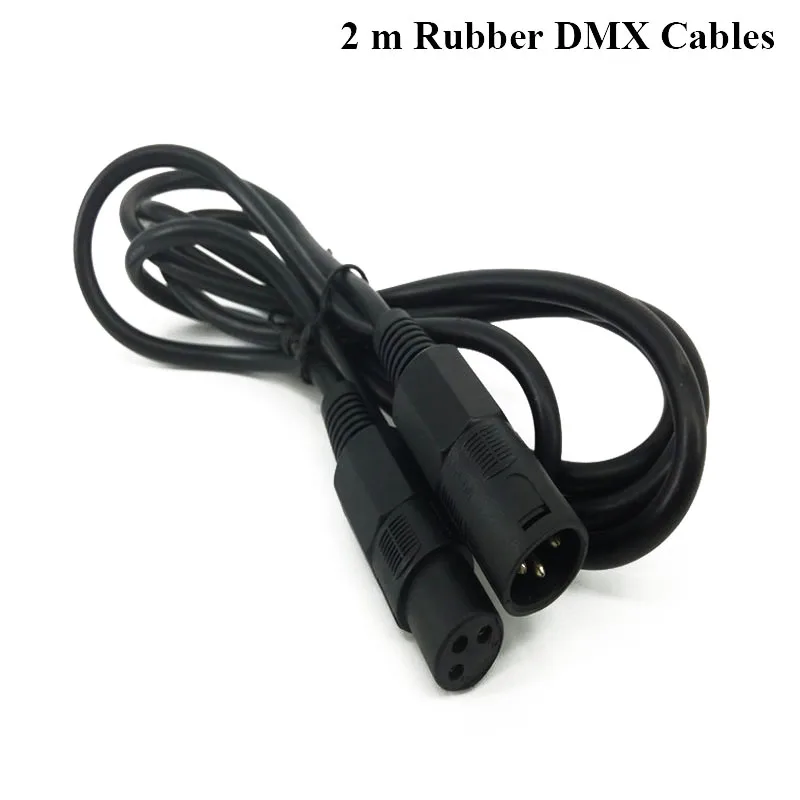 4 шт./лот 10 м длина 3-контактный разъем для подключения сигнала DMX кабель для сцены светильник, аксессуары для освещения сцены - Цвет: 2 meter-Rubber