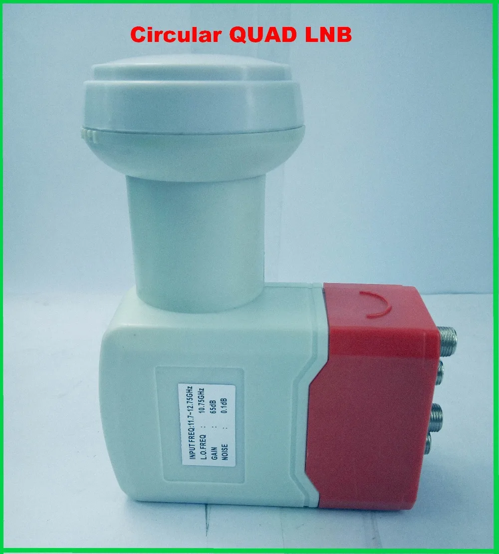 

Circular polarization Quad LNB 10.75GHz Best Signal digital HD KU Band waterproof High Gain Low noise satellite Dish LNB
