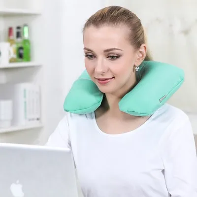 

Fashion Inflatable U pillow, neck protection pillow, cervical vertebra health care airplane, travel nap pillow 35*23cm
